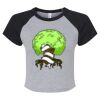 Women's Micro Rib Raglan Baby Tee Thumbnail
