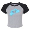 Women's Micro Rib Raglan Baby Tee Thumbnail