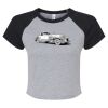 Women's Micro Rib Raglan Baby Tee Thumbnail