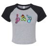 Women's Micro Rib Raglan Baby Tee Thumbnail