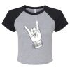 Women's Micro Rib Raglan Baby Tee Thumbnail