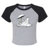 Women's Micro Rib Raglan Baby Tee Thumbnail