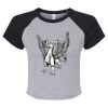 Women's Micro Rib Raglan Baby Tee Thumbnail