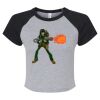 Women's Micro Rib Raglan Baby Tee Thumbnail