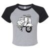 Women's Micro Rib Raglan Baby Tee Thumbnail