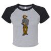 Women's Micro Rib Raglan Baby Tee Thumbnail
