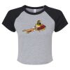 Women's Micro Rib Raglan Baby Tee Thumbnail