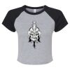 Women's Micro Rib Raglan Baby Tee Thumbnail