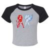 Women's Micro Rib Raglan Baby Tee Thumbnail
