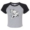 Women's Micro Rib Raglan Baby Tee Thumbnail