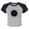 Women's Micro Rib Raglan Baby Tee Thumbnail