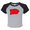 Women's Micro Rib Raglan Baby Tee Thumbnail