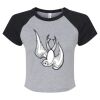 Women's Micro Rib Raglan Baby Tee Thumbnail