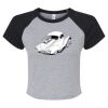 Women's Micro Rib Raglan Baby Tee Thumbnail