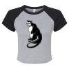 Women's Micro Rib Raglan Baby Tee Thumbnail