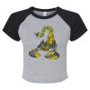 Women's Micro Rib Raglan Baby Tee Thumbnail