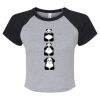 Women's Micro Rib Raglan Baby Tee Thumbnail