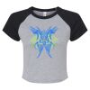 Women's Micro Rib Raglan Baby Tee Thumbnail