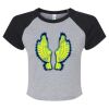 Women's Micro Rib Raglan Baby Tee Thumbnail