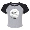 Women's Micro Rib Raglan Baby Tee Thumbnail