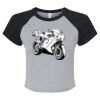 Women's Micro Rib Raglan Baby Tee Thumbnail