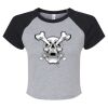 Women's Micro Rib Raglan Baby Tee Thumbnail