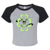 Women's Micro Rib Raglan Baby Tee Thumbnail