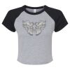 Women's Micro Rib Raglan Baby Tee Thumbnail