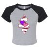 Women's Micro Rib Raglan Baby Tee Thumbnail
