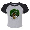 Women's Micro Rib Raglan Baby Tee Thumbnail