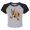 Women's Micro Rib Raglan Baby Tee Thumbnail