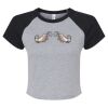 Women's Micro Rib Raglan Baby Tee Thumbnail