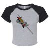 Women's Micro Rib Raglan Baby Tee Thumbnail