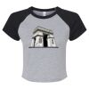 Women's Micro Rib Raglan Baby Tee Thumbnail