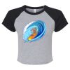 Women's Micro Rib Raglan Baby Tee Thumbnail