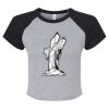 Women's Micro Rib Raglan Baby Tee Thumbnail