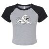 Women's Micro Rib Raglan Baby Tee Thumbnail