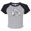 Women's Micro Rib Raglan Baby Tee Thumbnail