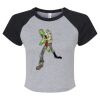 Women's Micro Rib Raglan Baby Tee Thumbnail