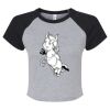 Women's Micro Rib Raglan Baby Tee Thumbnail