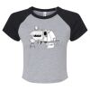 Women's Micro Rib Raglan Baby Tee Thumbnail