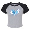 Women's Micro Rib Raglan Baby Tee Thumbnail
