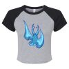 Women's Micro Rib Raglan Baby Tee Thumbnail