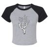 Women's Micro Rib Raglan Baby Tee Thumbnail