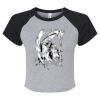 Women's Micro Rib Raglan Baby Tee Thumbnail