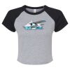 Women's Micro Rib Raglan Baby Tee Thumbnail