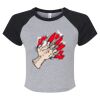 Women's Micro Rib Raglan Baby Tee Thumbnail
