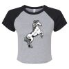 Women's Micro Rib Raglan Baby Tee Thumbnail
