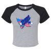Women's Micro Rib Raglan Baby Tee Thumbnail