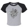Women's Micro Rib Raglan Baby Tee Thumbnail